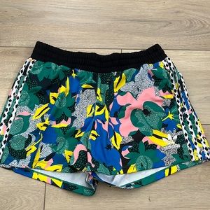 Adidas original shorts colorful floral pattern
